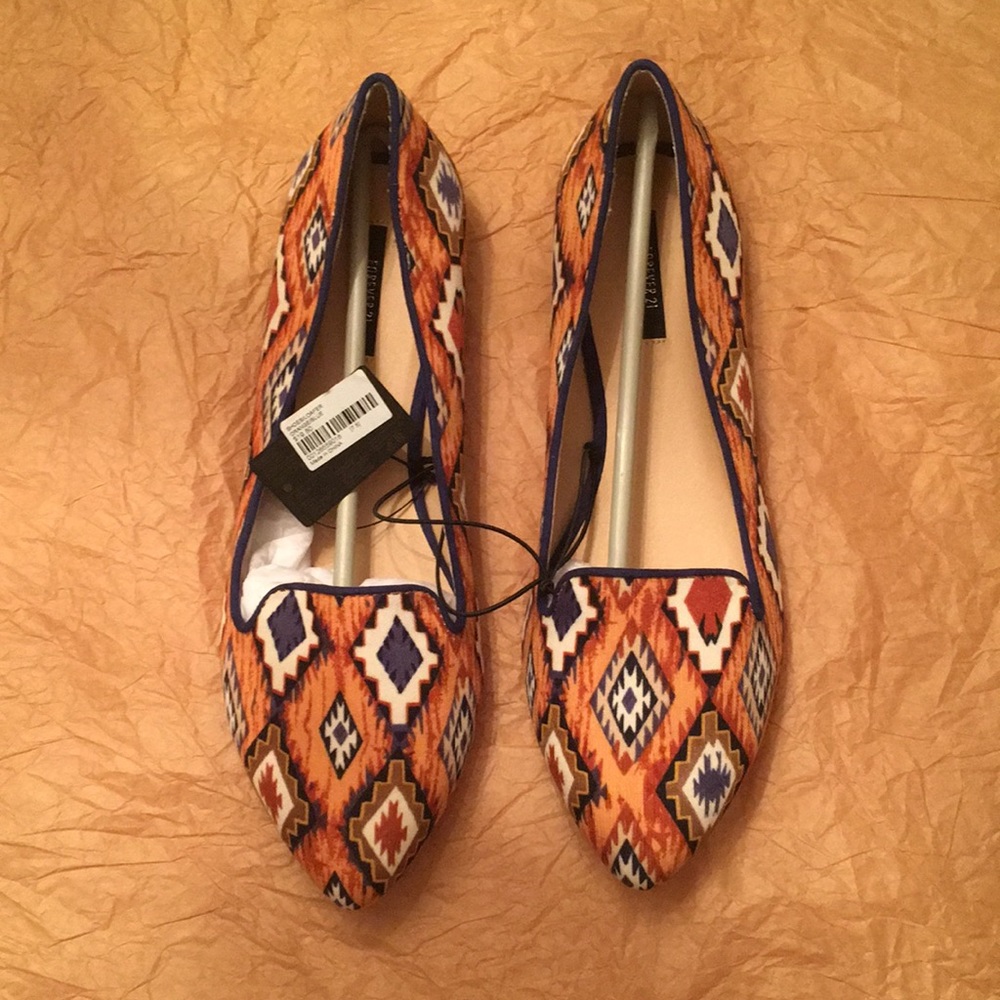 Aztec loafer ballet flats